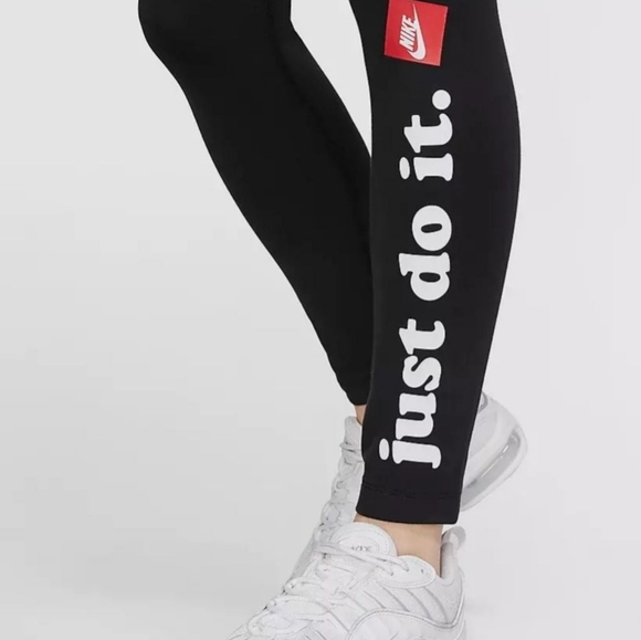 New Nike Club womens Leggings  Yoga Gym Run  Black pants cj1994  SIZE M - Picture 6 of 10